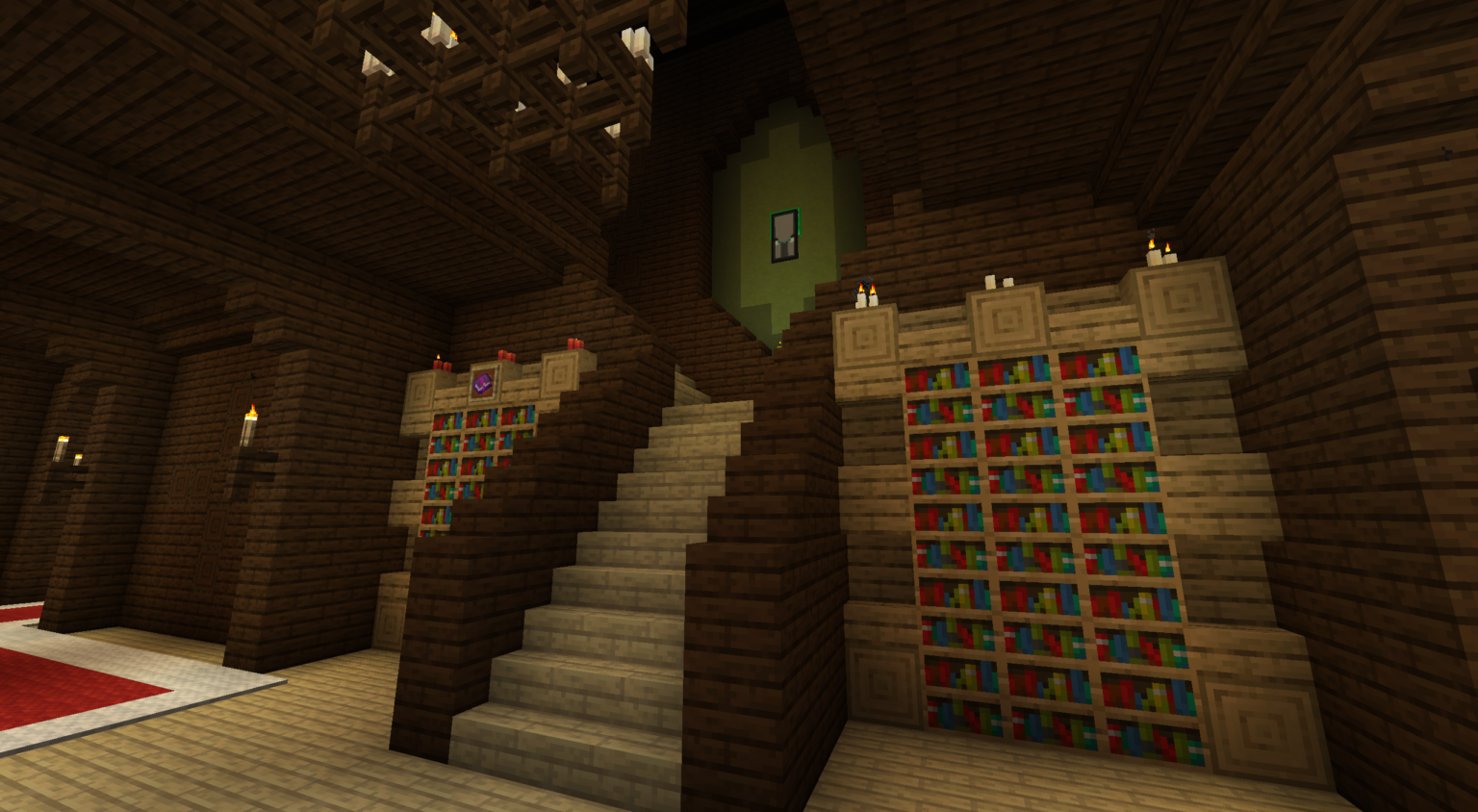 The entrace of the woodland mansion rework