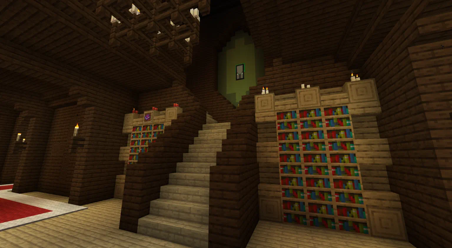 The entrace of the woodland mansion rework
