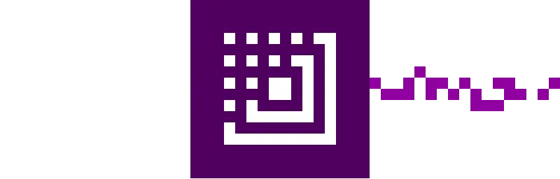 A purple redstone line powered by the Myriad logo