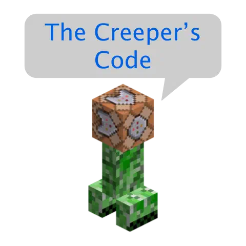 The very first logo of The Creeper's Code