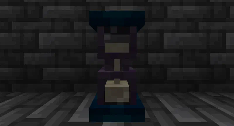 An echoing hourglass filled with sand