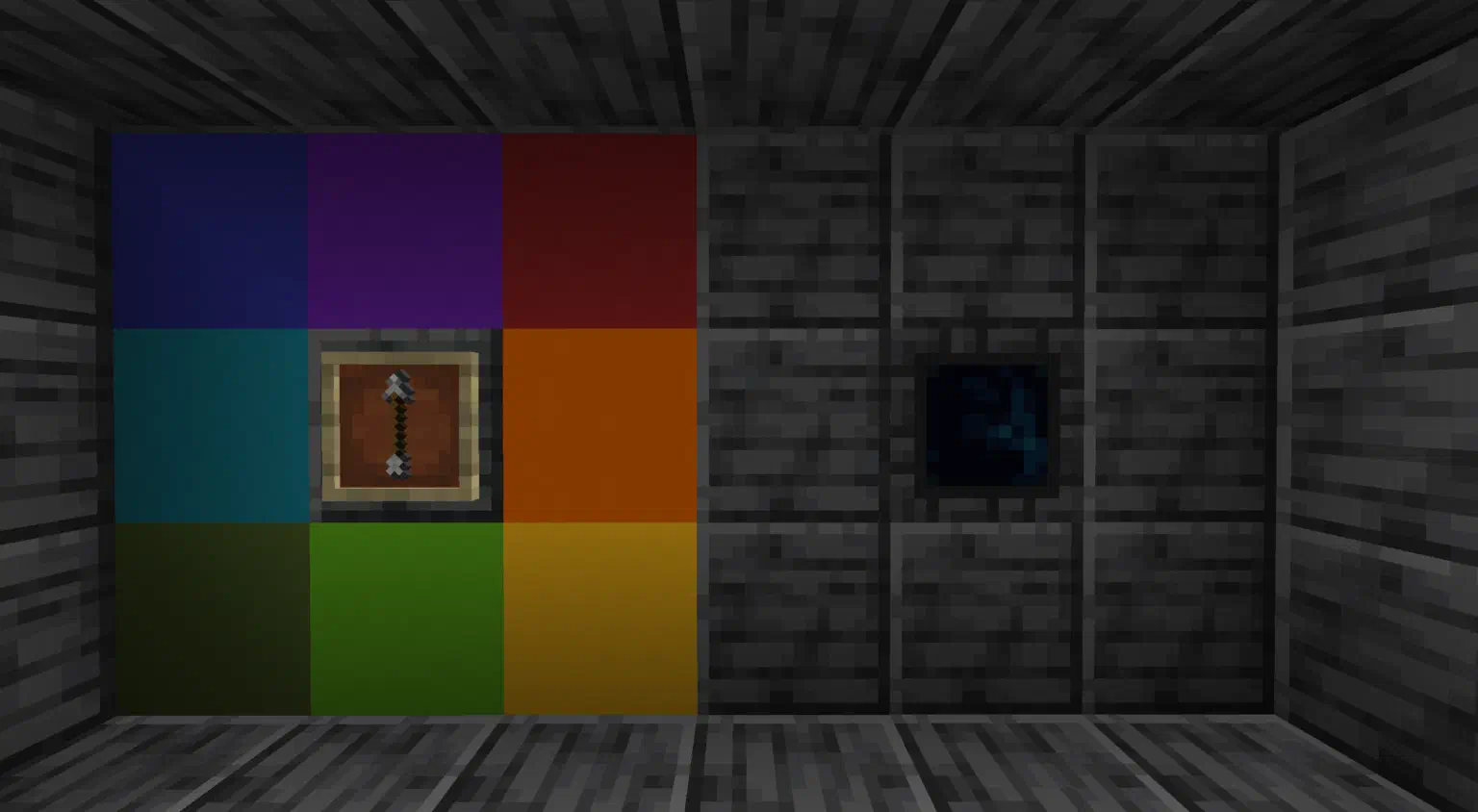 An image of a soul conductor router entrance and a selection item frame dial